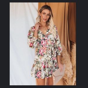 Vici Dolls Floral Ruffle Dress